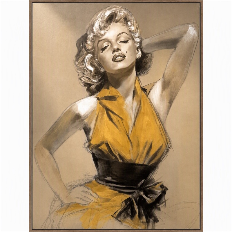 Pemberly Row Framed Hand-Embellished Canvas 32