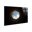 Pemberly Row Cup View Tempered Glass Golf Wall Art in Black Finish