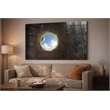 Pemberly Row Cup View Tempered Glass Golf Wall Art in Black Finish