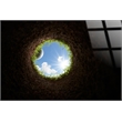 Pemberly Row Cup View Tempered Glass Golf Wall Art in Black Finish
