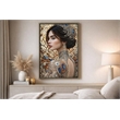 Pemberly Row Jeweled Reverie Gloss Canvas Art in Blue and Brown
