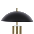 Pemberly Row Aurora Column Table Lamp Soft Gold with Crystal Accent