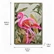 Pemberly Row Neon Flamingo Tropical Multi-Color Canvas Wall Art