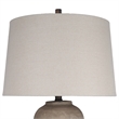 Pemberly Row Earthen Table Lamps Set of 2 with Textured Ceramic Base