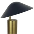 Pemberly Row Set of 2 Metal Accent Lamps in Brushed Gold and Matte Black
