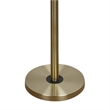 Pemberly Row Glass Orbs Metal Floor Lamp in Matte Black and Soft Gold