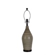 Pemberly Row Serene Stone Ceramic Table Lamp Set in Beige and Black