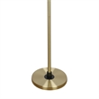 Pemberly Row Orbit Metal Floor Lamp with Matte Black and Soft Gold Accents