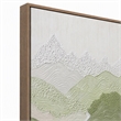 Pemberly Row Verdant Passage I Hand-Painted Abstract Art in Black Frame