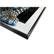 Pemberly Row Midnight Stalker II Leopard Portrait Gloss Canvas Black Frame