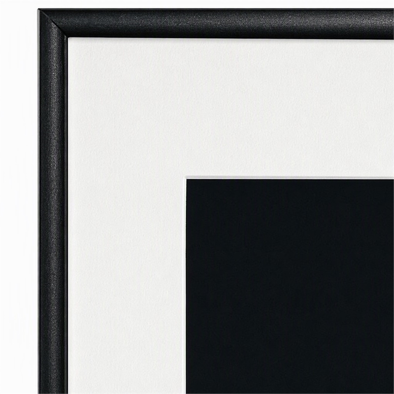 Pemberly Row Midnight Stalker II Leopard Portrait Gloss Canvas Black Frame