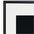 Pemberly Row Midnight Stalker II Leopard Portrait Gloss Canvas Black Frame