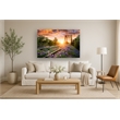 Pemberly Row Tempered Glass Wall Art in Multicolor - 40