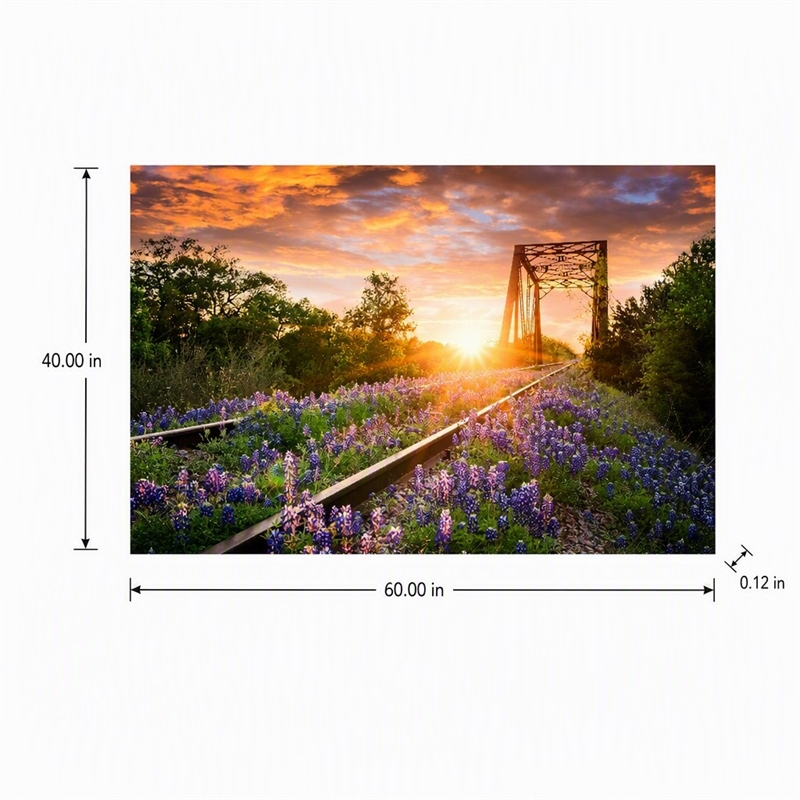 Pemberly Row Tempered Glass Wall Art in Multicolor - 40