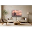 Pemberly Row Tempered Glass Frameless Wall Art - Sepia Buffalo - 40
