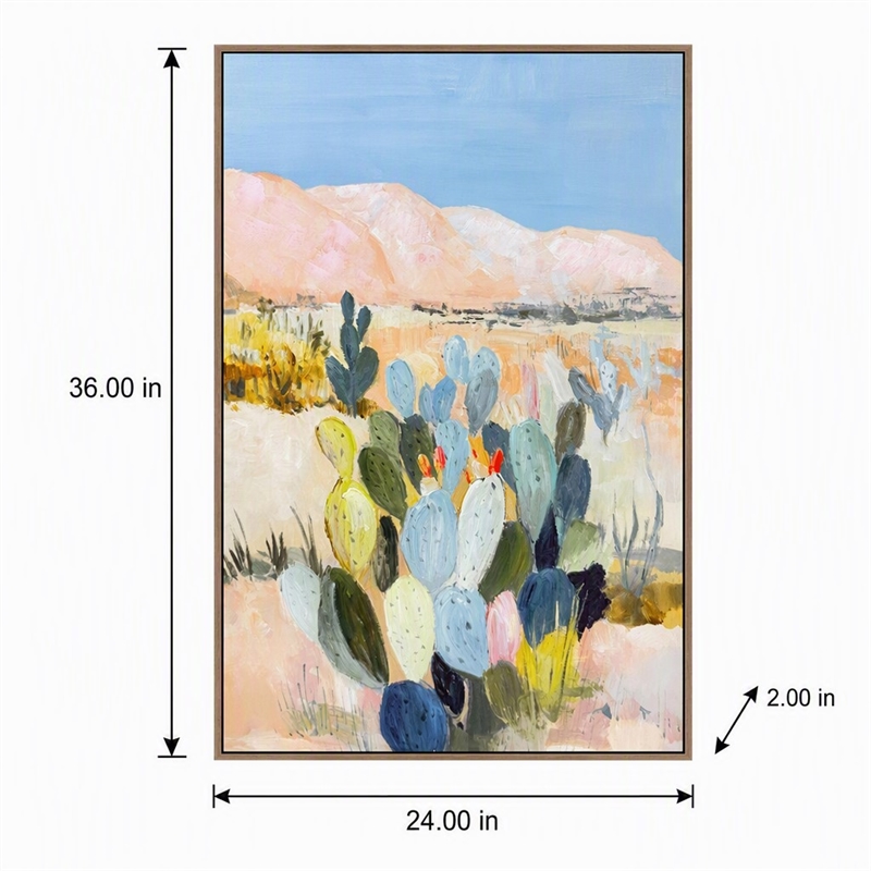 Pemberly Row Hand-Embellished Canvas Framed Art 36