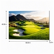 Pemberly Row Tempered Glass Art Green Scenic Panorama 40