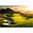 Pemberly Row Tempered Glass Art Green Scenic Panorama 40