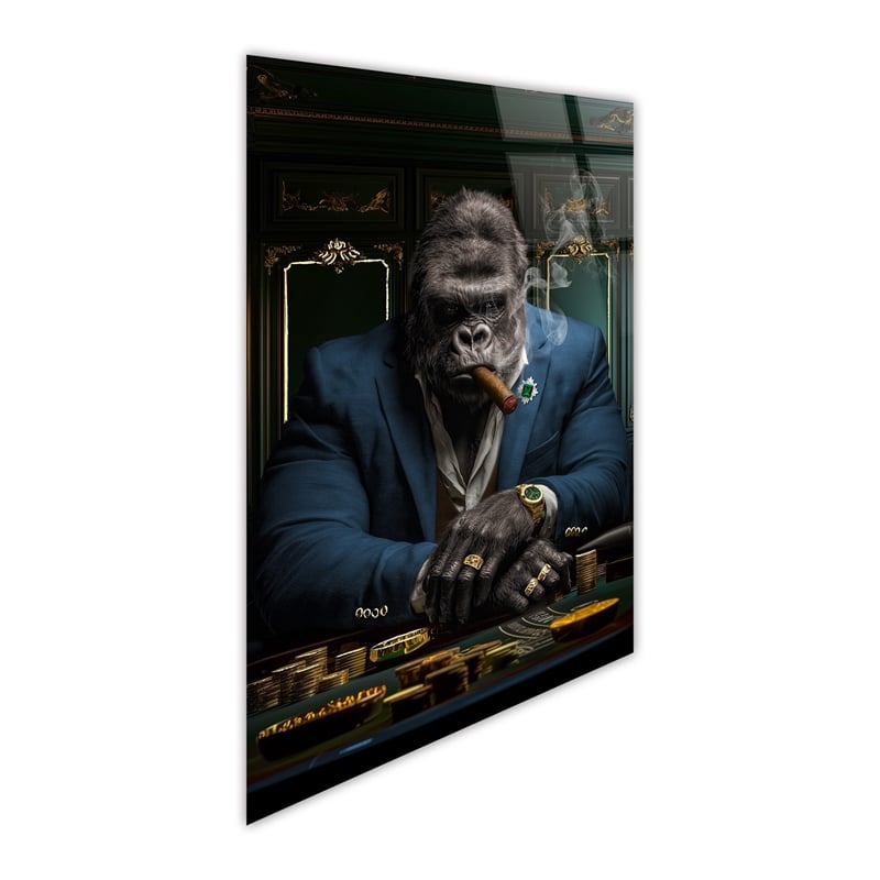 Pemberly Row Midnight Don Portrait Glass Wall Art 60