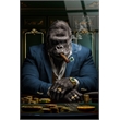 Pemberly Row Midnight Don Portrait Glass Wall Art 60