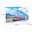 Pemberly Row Winter Rail Passage Tempered Glass Wall Art 40