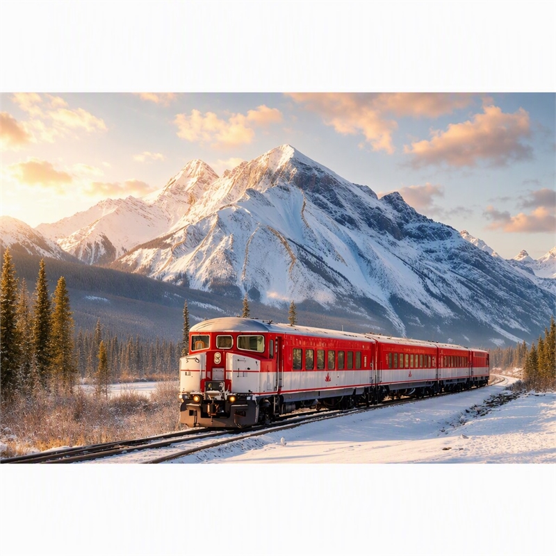 Pemberly Row Winter Rail Passage Tempered Glass Wall Art 40
