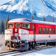 Pemberly Row Winter Rail Passage Tempered Glass Wall Art 40