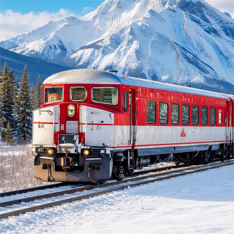 Pemberly Row Winter Rail Passage Tempered Glass Wall Art 40