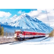 Pemberly Row Winter Rail Passage Tempered Glass Wall Art 40