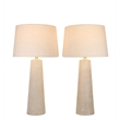 Pemberly Row Frosted Glass Table Lamp - Contemporary Bedroom Lighting