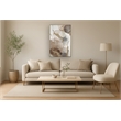 Pemberly Row Framed Canvas Wall Art in Champagne Wood Frame - Ethereal Whispers