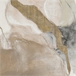 Pemberly Row Framed Canvas Wall Art in Champagne Wood Frame - Ethereal Whispers