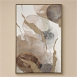 Pemberly Row Framed Canvas Wall Art in Champagne Wood Frame - Ethereal Whispers