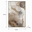Pemberly Row Framed Canvas Wall Art in Champagne Wood Frame - Ethereal Whispers