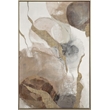 Pemberly Row Framed Canvas Wall Art in Champagne Wood Frame - Ethereal Whispers