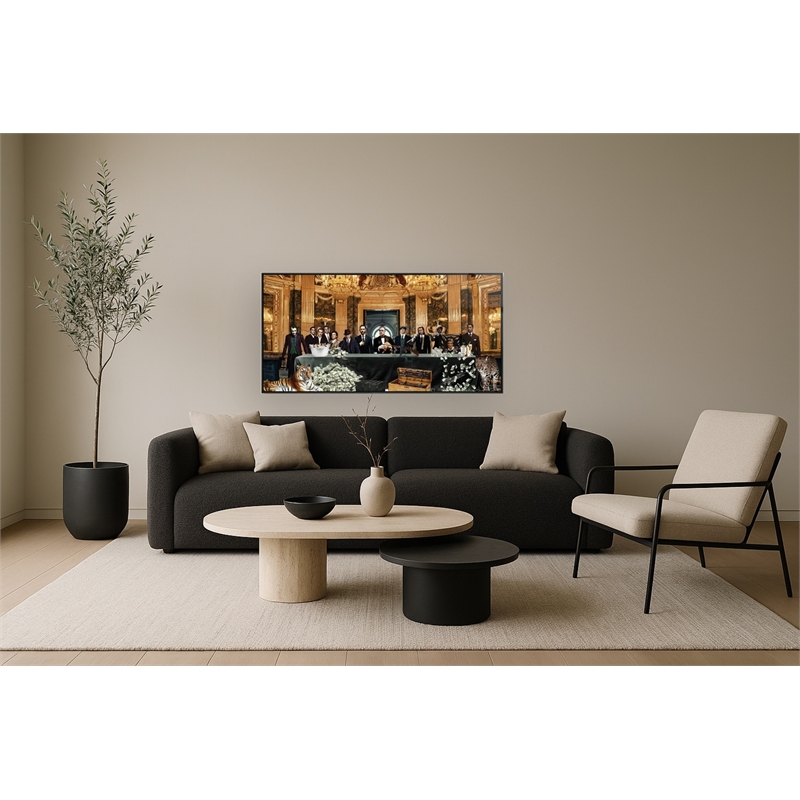 Pemberly Row Multicolor Gangster Movie Icons Canvas Wall Art with Wood Frame
