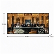 Pemberly Row Multicolor Gangster Movie Icons Canvas Wall Art with Wood Frame