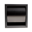 Pemberly Row Recessed Toilet Paper Holder Stainless Steel Brushed Black