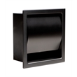 Pemberly Row Recessed Toilet Paper Holder Stainless Steel Brushed Black