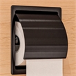 Pemberly Row Recessed Toilet Paper Holder Stainless Steel Brushed Black