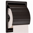 Pemberly Row Recessed Toilet Paper Holder Stainless Steel Brushed Black