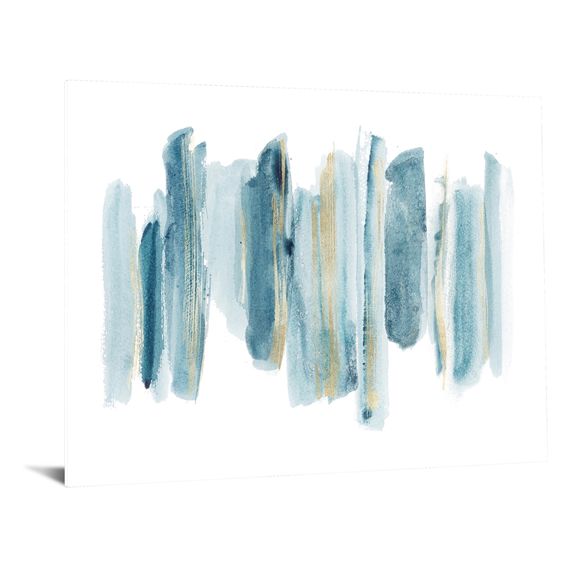 Pemberly Row Tempered Glass Art Pallet Lineup II in Multicolor Contemporary