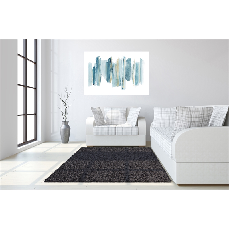 Pemberly Row Tempered Glass Art Pallet Lineup II in Multicolor Contemporary