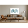 Pemberly Row Tempered Glass Art Pallet Lineup II in Multicolor Contemporary