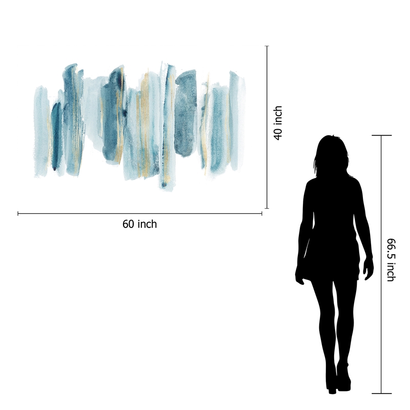 Pemberly Row Tempered Glass Art Pallet Lineup II in Multicolor Contemporary