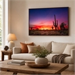 Pemberly Row Wall Art Desert Dreamscape Frameless Glass Multicolor