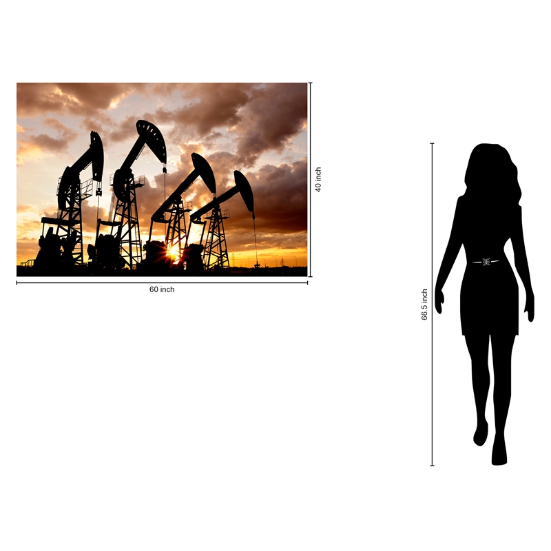 Pemberly Row Frameless Tempered Glass Wall Art in Sunset Multicolor