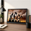 Pemberly Row Frameless Tempered Glass Wall Art in Sunset Multicolor