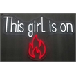 Pemberly Row Neon Wall Sign This Girl is On Fire - 28