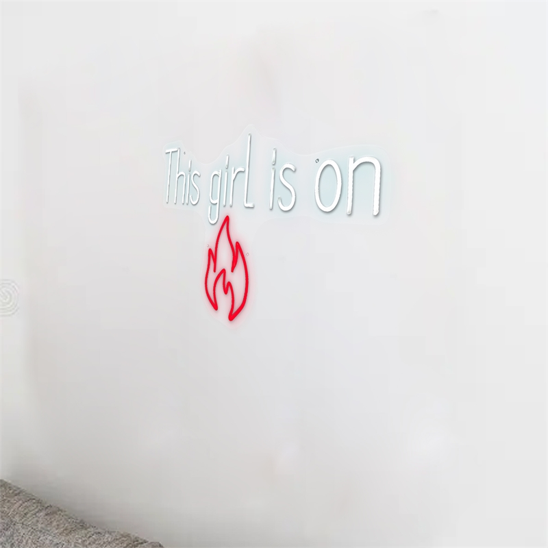 Pemberly Row Neon Wall Sign This Girl is On Fire - 28